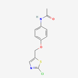 N-{4-[(2-chloro-1,3-thiazol-5-yl)methoxy]phenyl}acetamide