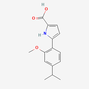 5-(4-Isopropyl-2-methoxyphenyl)-1H-pyrrole-2-carboxylic acid