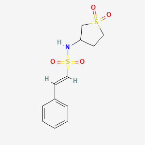 (E)-N-(1,1-dioxidotetrahydrothiophen-3-yl)-2-phenylethenesulfonamide