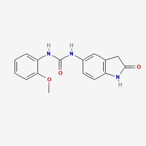 molecular formula C16H15N3O3 B2720755 1-(2-Methoxyphenyl)-3-(2-oxoindolin-5-yl)urea CAS No. 1173099-11-0