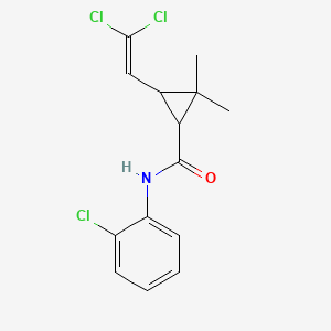 N-(2-chlorophenyl)-3-(2,2-dichloroethenyl)-2,2-dimethylcyclopropane-1-carboxamide