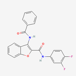 3-benzamido-N-(3,4-difluorophenyl)-1-benzofuran-2-carboxamide