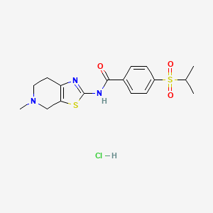 4-(isopropylsulfonyl)-N-(5-methyl-4,5,6,7-tetrahydrothiazolo[5,4-c]pyridin-2-yl)benzamide hydrochloride