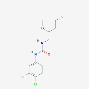 molecular formula C13H18Cl2N2O2S B2720792 1-(3,4-Dichlorophenyl)-3-(2-methoxy-4-methylsulfanylbutyl)urea CAS No. 2379994-64-4