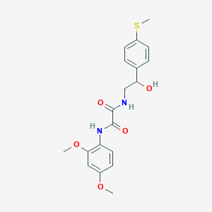 molecular formula C19H22N2O5S B2720794 N1-(2,4-dimethoxyphenyl)-N2-(2-hydroxy-2-(4-(methylthio)phenyl)ethyl)oxalamide CAS No. 1448028-62-3