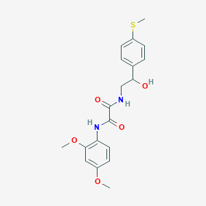 molecular formula C19H22N2O5S B2720794 N1-(2,4-二甲氧基苯基)-N2-(2-羟基-2-(4-(甲硫基)苯基)乙基)草酰胺 CAS No. 1448028-62-3