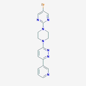 3-[4-(5-Bromopyrimidin-2-yl)piperazin-1-yl]-6-(pyridin-3-yl)pyridazine