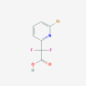 molecular formula C7H4BrF2NO2 B2720802 2-(6-Bromopyridin-2-yl)-2,2-difluoroacetic acid CAS No. 1302580-63-7