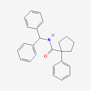 molecular formula C25H25NO B2720806 N-(Diphenylmethyl)(phenylcyclopentyl)formamide CAS No. 1023479-82-4