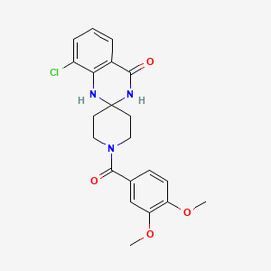 8'-chloro-1-(3,4-dimethoxybenzoyl)-1'H-spiro[piperidine-4,2'-quinazolin]-4'(3'H)-one