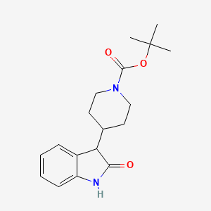 molecular formula C18H24N2O3 B2720817 tert-Butyl 4-(2-oxoindolin-3-yl)piperidine-1-carboxylate CAS No. 228111-39-5