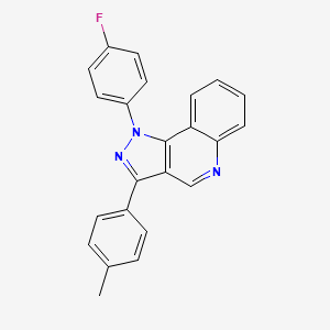 molecular formula C23H16FN3 B2720911 1-(4-氟苯基)-3-(4-甲基苯基)-1H-吡唑并[4,3-c]喹啉 CAS No. 901045-26-9