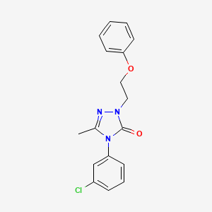 molecular formula C17H16ClN3O2 B2720915 4-(3-chlorophenyl)-5-methyl-2-(2-phenoxyethyl)-2,4-dihydro-3H-1,2,4-triazol-3-one CAS No. 860786-41-0