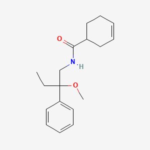 molecular formula C18H25NO2 B2720927 N-(2-甲氧基-2-苯基丁基)环己-3-烯甲酰胺 CAS No. 1797560-29-2