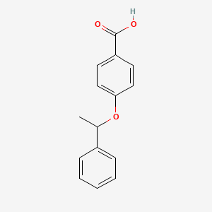 molecular formula C15H14O3 B2720967 4-(1-Phenylethoxy)benzoic acid CAS No. 149609-89-2