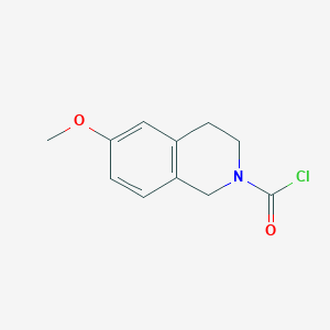 molecular formula C11H12ClNO2 B2720970 6-Methoxy-3,4-dihydro-1H-isoquinoline-2-carbonyl chloride CAS No. 2551116-95-9