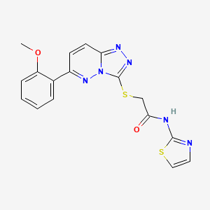 2-((6-(2-methoxyphenyl)-[1,2,4]triazolo[4,3-b]pyridazin-3-yl)thio)-N-(thiazol-2-yl)acetamide