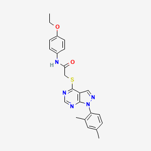 2-((1-(2,4-dimethylphenyl)-1H-pyrazolo[3,4-d]pyrimidin-4-yl)thio)-N-(4-ethoxyphenyl)acetamide