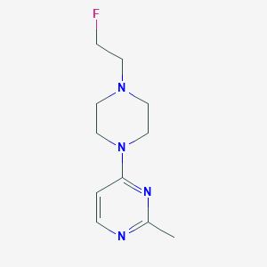 molecular formula C11H17FN4 B2721006 4-(4-(2-氟乙基)哌嗪-1-基)-2-甲基嘧啶 CAS No. 2034284-52-9