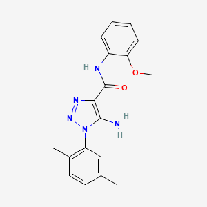 molecular formula C18H19N5O2 B2721031 5-氨基-1-(2,5-二甲基苯基)-N-(2-甲氧基苯基)-1H-1,2,3-三唑-4-甲酰胺 CAS No. 953849-72-4