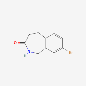 molecular formula C10H10BrNO B2721039 8-溴-1,2,4,5-四氢-2-苯并哌啶-3-酮 CAS No. 1785597-03-6