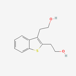 molecular formula C12H14O2S B2721048 2-[2-(2-Hydroxyethyl)-1-benzothiophen-3-yl]ethanol CAS No. 2287298-16-0