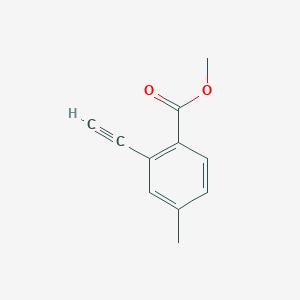 molecular formula C11H10O2 B2721061 甲基-2-乙炔基-4-甲基苯甲酸酯 CAS No. 2113642-19-4