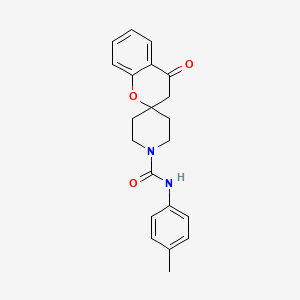 molecular formula C21H22N2O3 B2721064 4-oxo-N-(p-tolyl)spiro[chroman-2,4'-piperidine]-1'-carboxamide CAS No. 898463-24-6