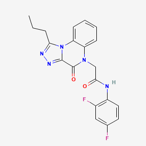 molecular formula C20H17F2N5O2 B2721094 N-(2,4-difluorophenyl)-2-(4-oxo-1-propyl-[1,2,4]triazolo[4,3-a]quinoxalin-5(4H)-yl)acetamide CAS No. 1359066-24-2