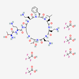 molecular formula C53H79F15N14O21 B2721108 Polymyxin B nonapeptide (TFA) CAS No. 2220175-42-6
