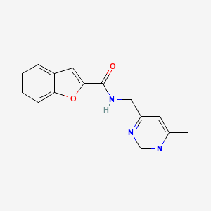 N-((6-methylpyrimidin-4-yl)methyl)benzofuran-2-carboxamide