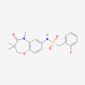 1-(2-fluorophenyl)-N-(3,3,5-trimethyl-4-oxo-2,3,4,5-tetrahydrobenzo[b][1,4]oxazepin-7-yl)methanesulfonamide