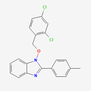 molecular formula C21H16Cl2N2O B2721123 1-[(2,4-二氯苯甲基)氧基]-2-(4-甲基苯基)-1H-1,3-苯并咪唑 CAS No. 339009-66-4