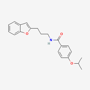 N-(3-(benzofuran-2-yl)propyl)-4-isopropoxybenzamide