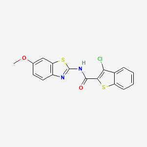 3-chloro-N-(6-methoxy-1,3-benzothiazol-2-yl)-1-benzothiophene-2-carboxamide