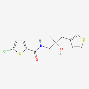 5-chloro-N-[2-hydroxy-2-methyl-3-(thiophen-3-yl)propyl]thiophene-2-carboxamide