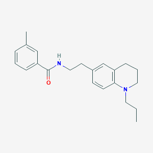 3-methyl-N-(2-(1-propyl-1,2,3,4-tetrahydroquinolin-6-yl)ethyl)benzamide