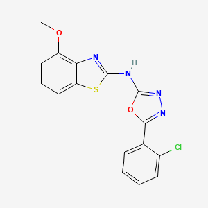 5-(2-chlorophenyl)-N-(4-methoxybenzo[d]thiazol-2-yl)-1,3,4-oxadiazol-2-amine