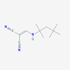 2-[(2,4,4-Trimethylpentan-2-ylamino)methylidene]propanedinitrile