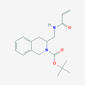 Tert-butyl 3-[(prop-2-enoylamino)methyl]-3,4-dihydro-1H-isoquinoline-2-carboxylate