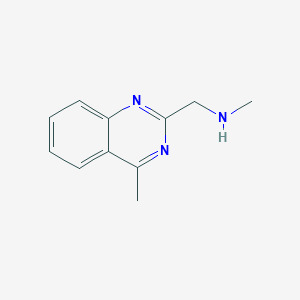 molecular formula C11H13N3 B2721191 Methyl[(4-methylquinazolin-2-yl)methyl]amine CAS No. 1240527-06-3