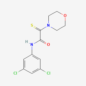 molecular formula C12H12Cl2N2O2S B2721207 N-(3,5-dichlorophenyl)-2-morpholino-2-thioxoacetamide CAS No. 306731-97-5