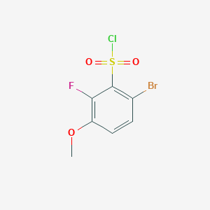 molecular formula C7H5BrClFO3S B2721208 6-Bromo-2-fluoro-3-methoxybenzenesulfonyl chloride CAS No. 2126161-35-9