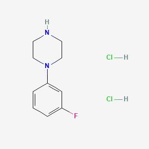 molecular formula C10H15Cl2FN2 B2721212 1-(3-Fluorophenyl)piperazine dihydrochloride CAS No. 3801-89-6; 76835-10-4