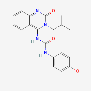 (E)-1-(3-isobutyl-2-oxo-2,3-dihydroquinazolin-4(1H)-ylidene)-3-(4-methoxyphenyl)urea