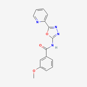 3-methoxy-N-(5-(pyridin-2-yl)-1,3,4-oxadiazol-2-yl)benzamide