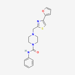 molecular formula C19H20N4O2S B2721242 4-((4-(furan-2-yl)thiazol-2-yl)methyl)-N-phenylpiperazine-1-carboxamide CAS No. 1171503-65-3