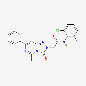 N-(2-chloro-6-methylphenyl)-2-(5-methyl-3-oxo-7-phenyl-[1,2,4]triazolo[4,3-c]pyrimidin-2(3H)-yl)acetamide
