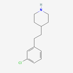 4-[2-(3-Chlorophenyl)ethyl]piperidine