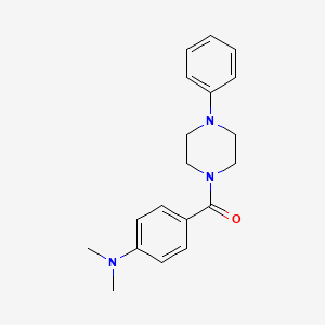 molecular formula C19H23N3O B2721252 4-(Dimethylamino)phenyl 4-phenylpiperazinyl ketone CAS No. 333350-91-7